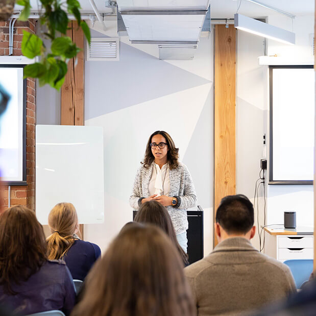 BrainStation Instructor teaching a class